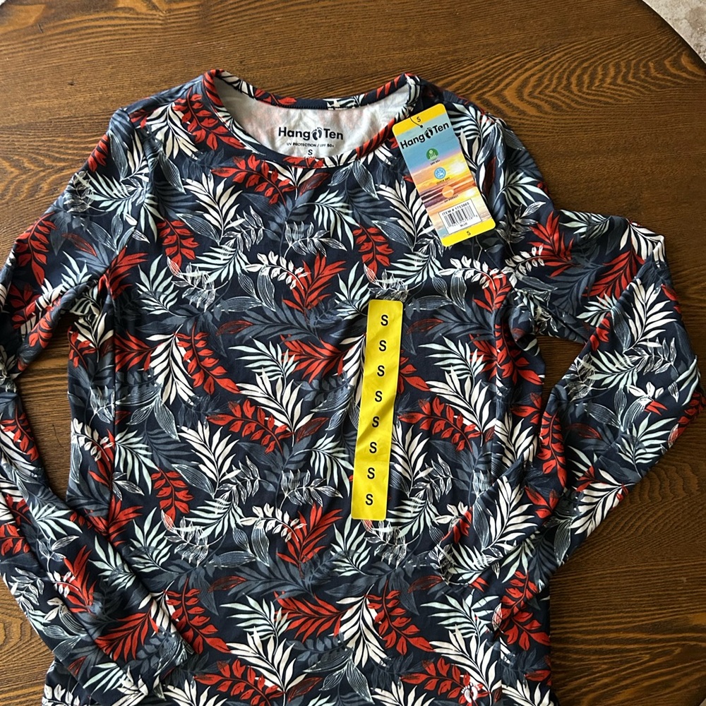 Hang Ten Quick Dry UV protection 50+ Long Sleeve Shirt Size small or medium